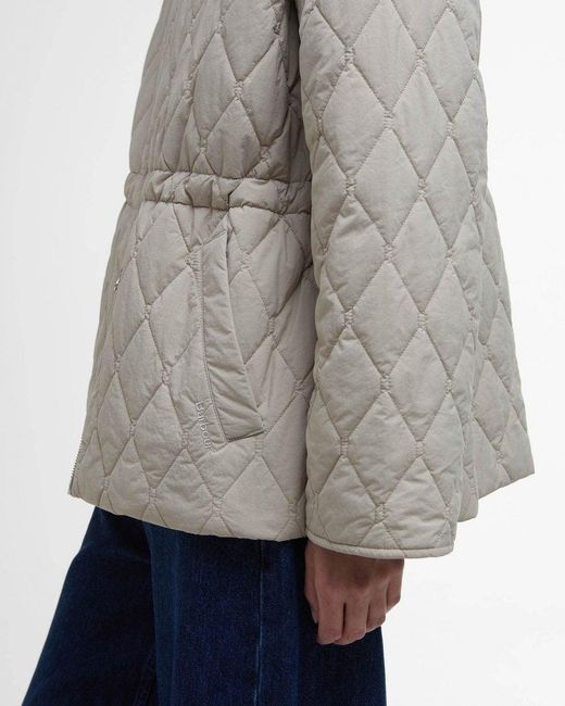 Barbour Gray Clarissa Quilted Jacket