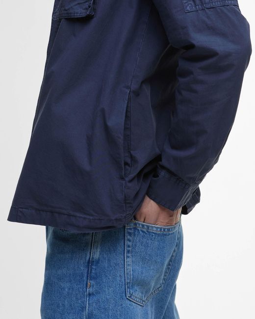 Barbour Blue Kenneth Overshirt for men