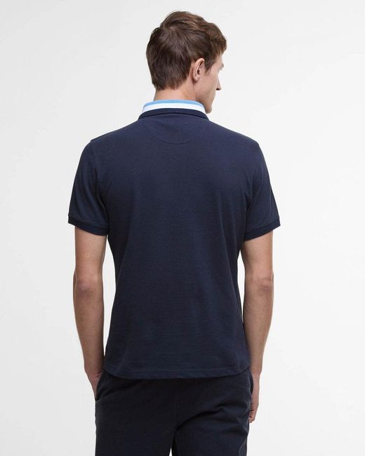Barbour Blue Hawkesmoor Polo Shirt for men