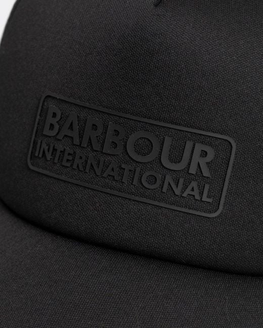 Barbour Black Heli Trucker Cap for men