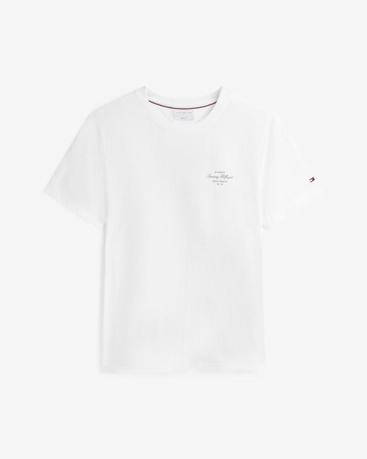 Tommy Hilfiger White Nautical Back Photo T-Shirt for men