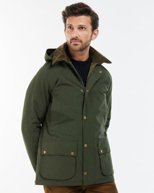 Barbour Green Winter Ashby Waterproof Jacket for men