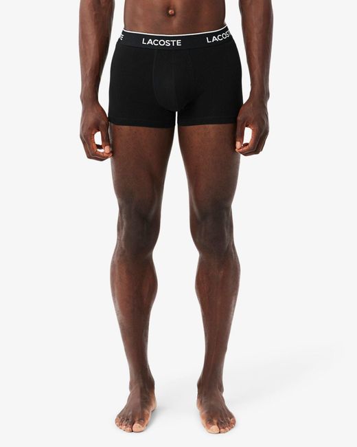 Lacoste White 3-Pack Of Trunks for men
