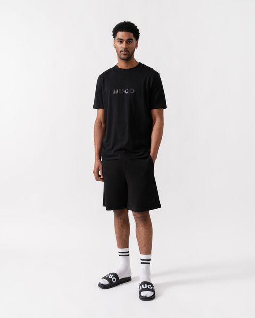 HUGO Black Darix Jogger Shorts for men