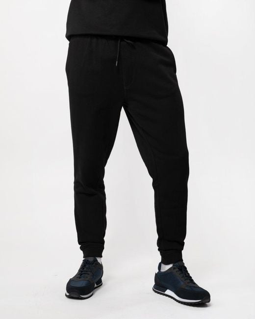 Boss Black Sestart Cotton-Terry Tracksuit Bottoms With Logo Patch Nos Size: L for men
