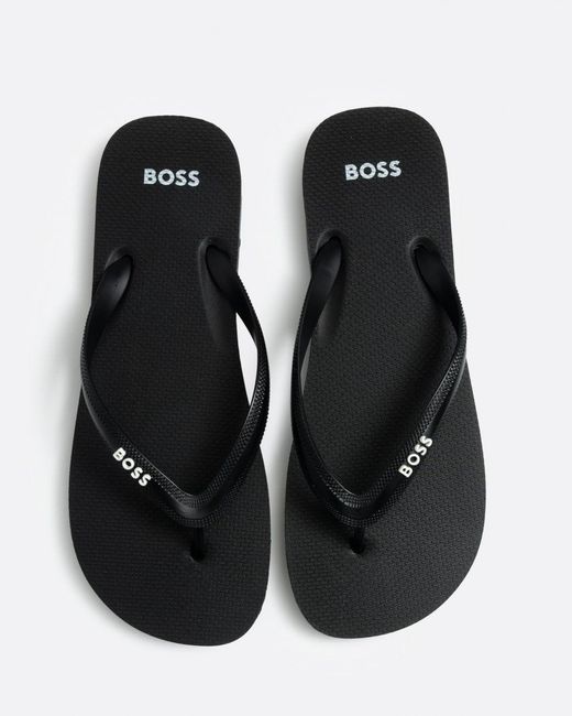 Boss Black Tracy Thong Flip Flops for men