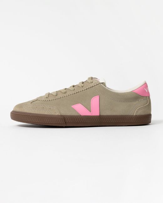 Veja Natural Volley Suede Trainers