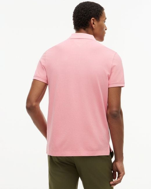 Tommy Hilfiger Pink Garment Dyed Regular Fit Polo for men
