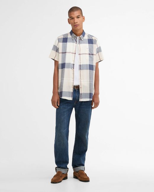 Barbour White Douglas Tailored Shirt for men