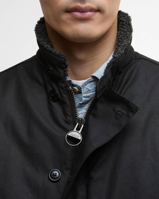 Barbour Black Mayburn Wax Jacket for men