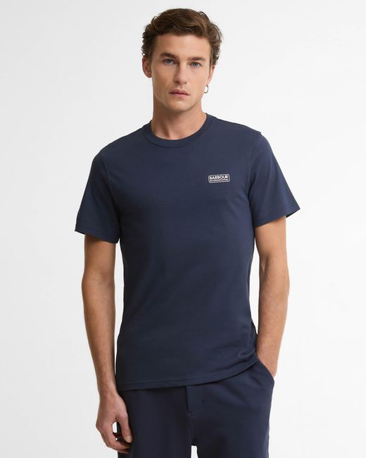 Barbour Blue Small Logo T-Shirt for men