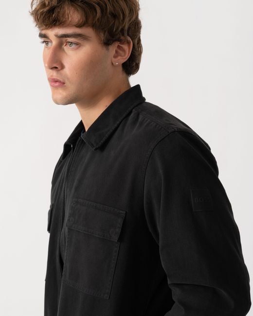 Boss Black Lorum 1 Zip Overshirt for men