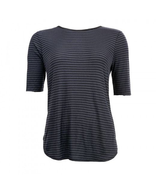 Maison Scotch Blue S/S Zip Closure Top