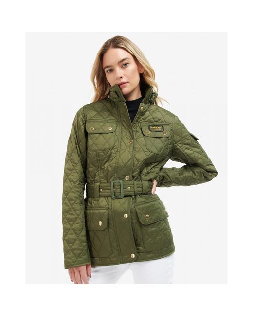 Barbour International Lightweight Quilted Jacket in Green | Lyst Canada