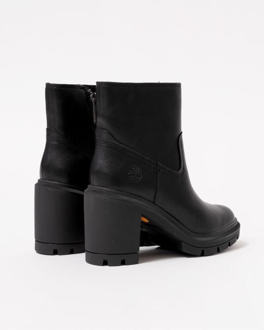 Timberland Black Allington Heights Mid Zip Up Boots