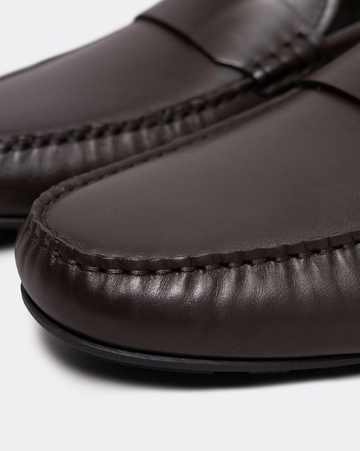 BOSS by HUGO BOSS Noel Nappa-leather Driving Moccasins With Embossed Logo  for Men | Lyst