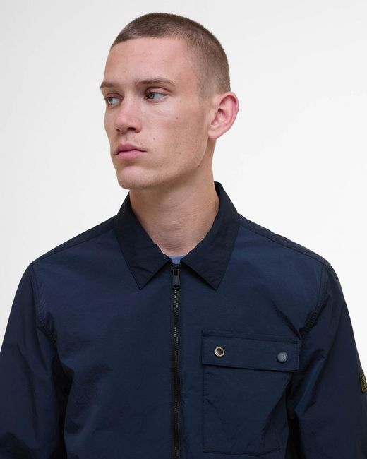 Barbour Blue Inline Overshirt for men