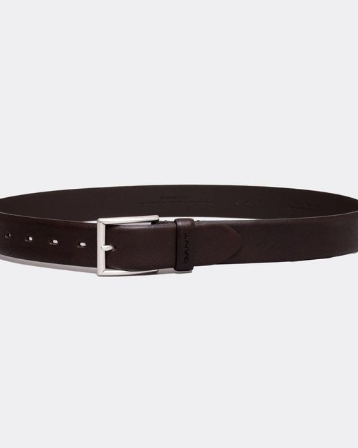 Gant Brown Classic Leather Belt for men