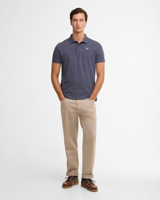 Barbour Blue Sports Polo Shirt for men
