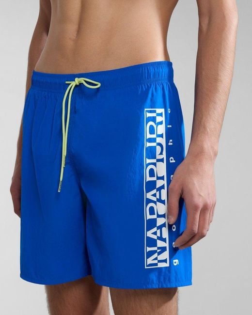 Napapijri Blue V-box 1 Swim Shorts for men