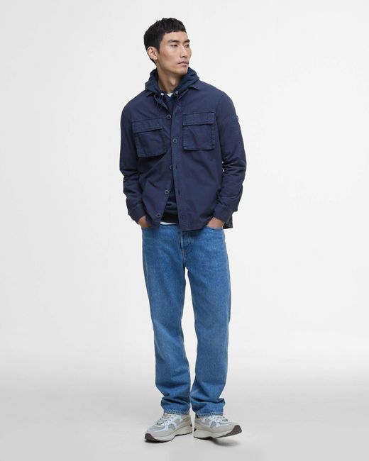 Barbour Blue Kenneth Overshirt for men