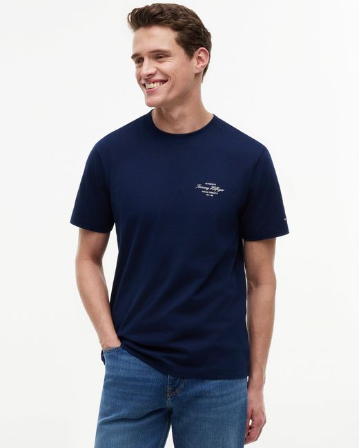 Tommy Hilfiger Blue Nautical Back Photo T-Shirt for men