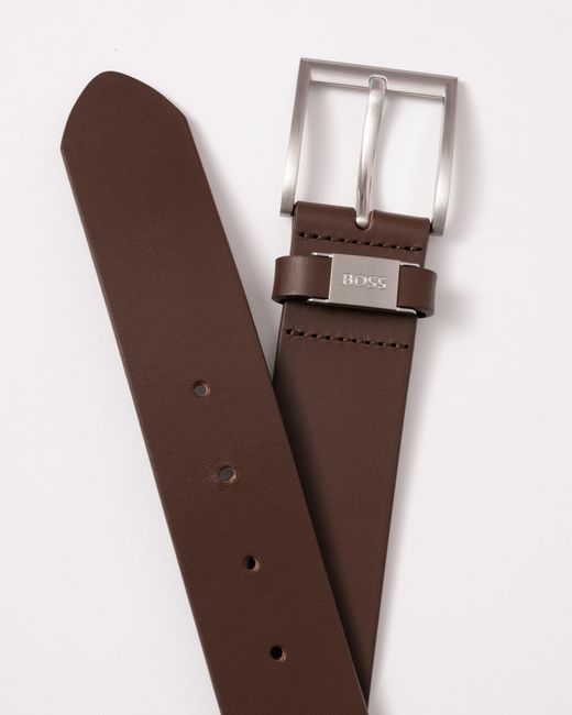 Boss Brown Connio Leather Belt Nos for men