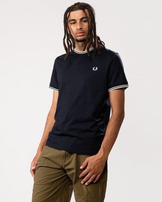 Fred Perry Blue Twin Tipped for men