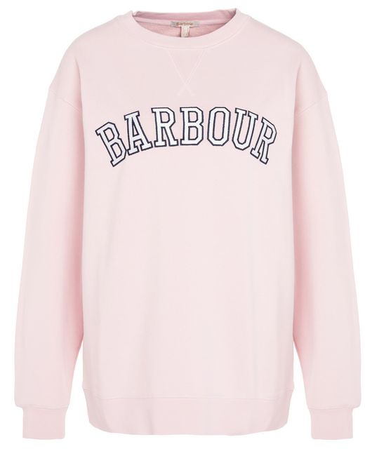 Barbour Pink Northumberland Drop Shoulder Sweatshirt