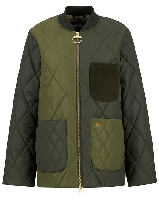 Barbour Green Leonie Quilted Jacket