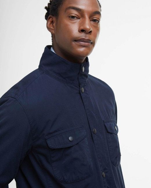 Barbour Blue Ogston Casual Jacket for men