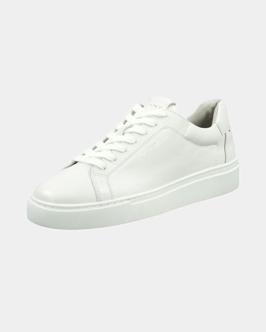 Gant White Mc Julien Leather Trainers for men