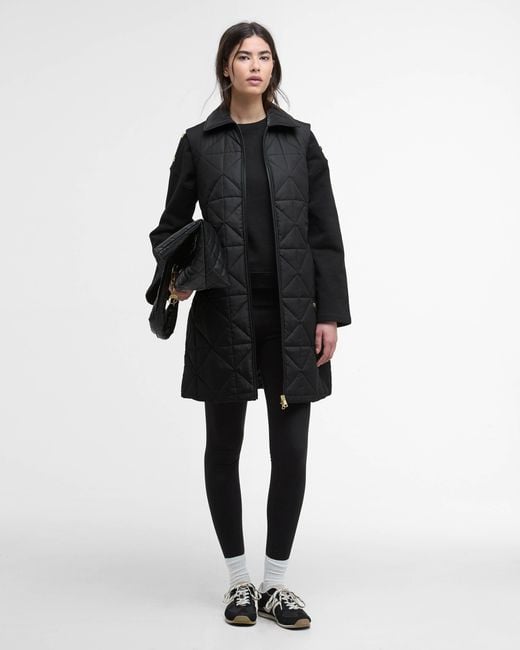 Barbour Black Reno Quilted Gilet