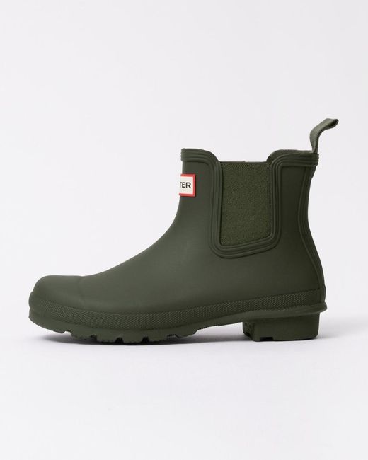 Hunter Green Original Chelsea Boots