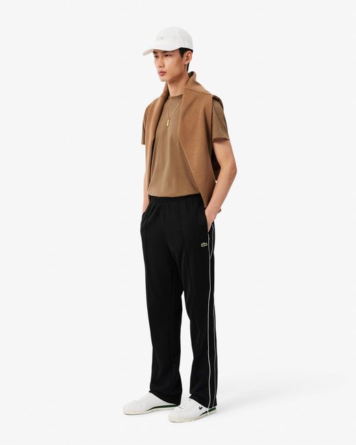 Lacoste Black Crew Neck Pima Cotton Jersey T-Shirt for men