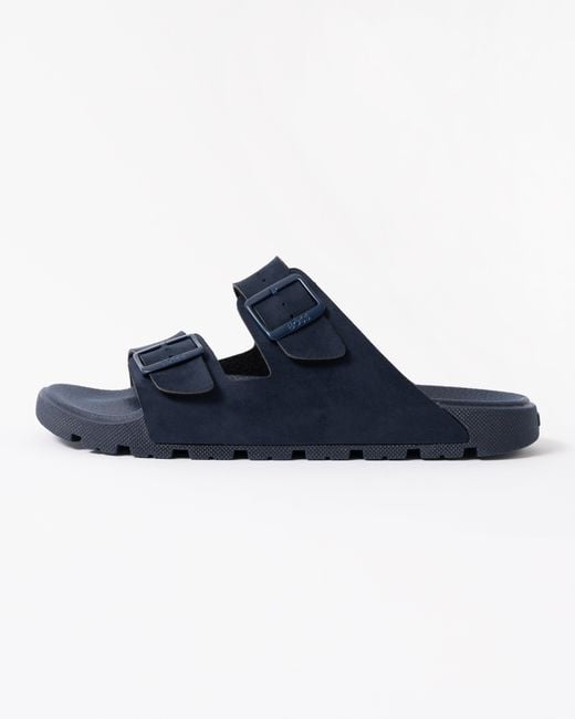 Boss Blue Surfley Twin-Strap Slides With Branded Buckles for men