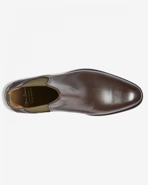 Oliver Sweeney Brown Andante Leather Chelsea Boots for men
