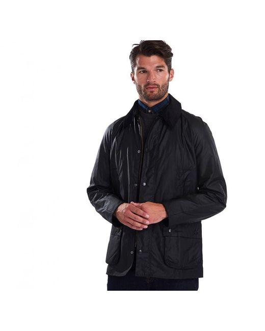 Barbour Cotton Ashby Wax Jacket in Black for Men - Save 59% - Lyst