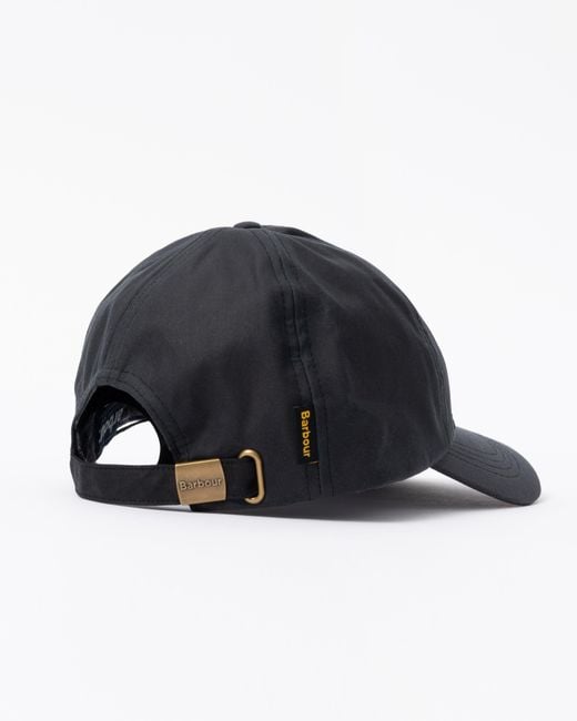 Barbour Black Wax Sports Cap for men