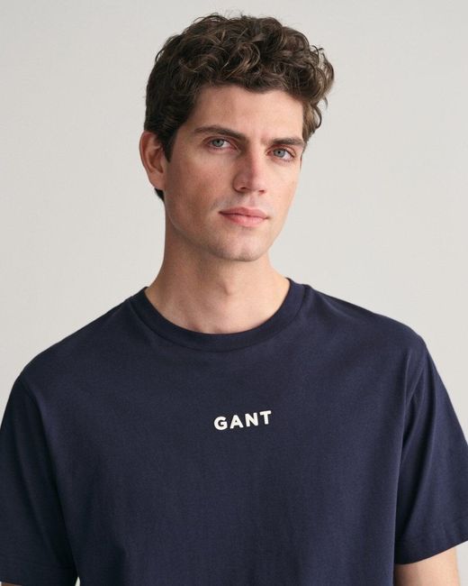 Gant Blue Small Contrast Logo for men
