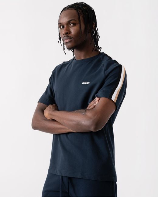 Boss Blue Iconic Loungewear T-Shirt 50527544 Size: M for men