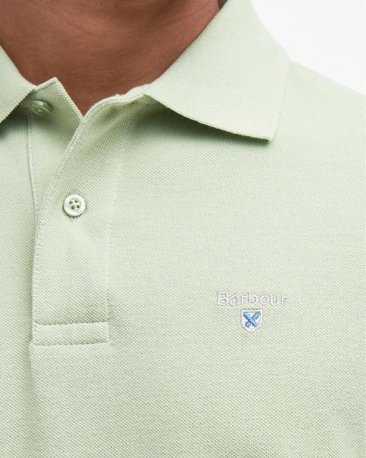 Barbour Green Sports Polo Shirt for men