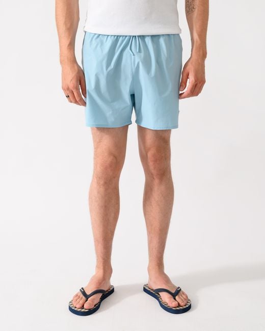 Emporio Armani Blue Swim Shorts With Eagle Logo for men