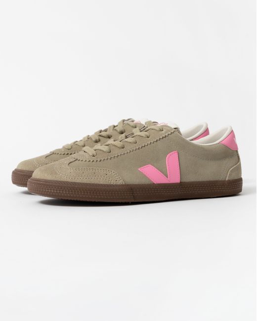 Veja Natural Volley Suede Trainers