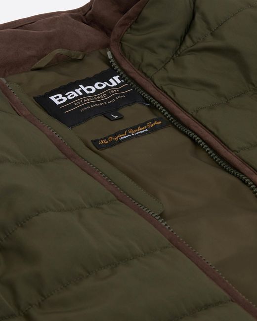 Barbour Green Broughton Quilted Gilet for men