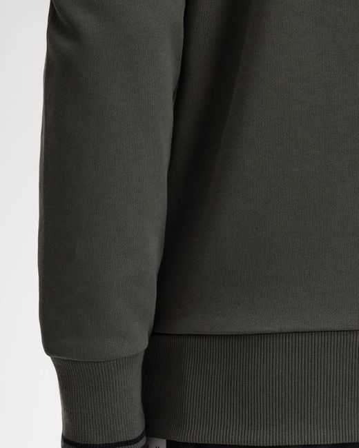Fred Perry Green Crew Neck Sweatshirt for men