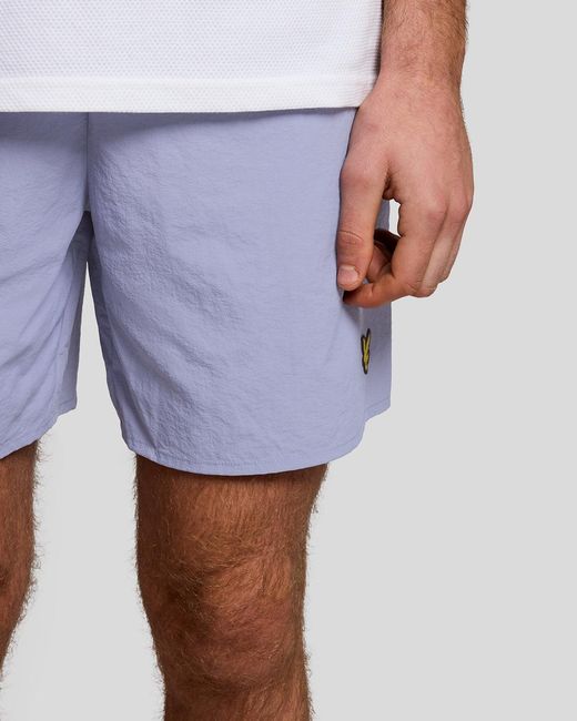 Lyle & Scott Blue Plain Swim Shorts for men