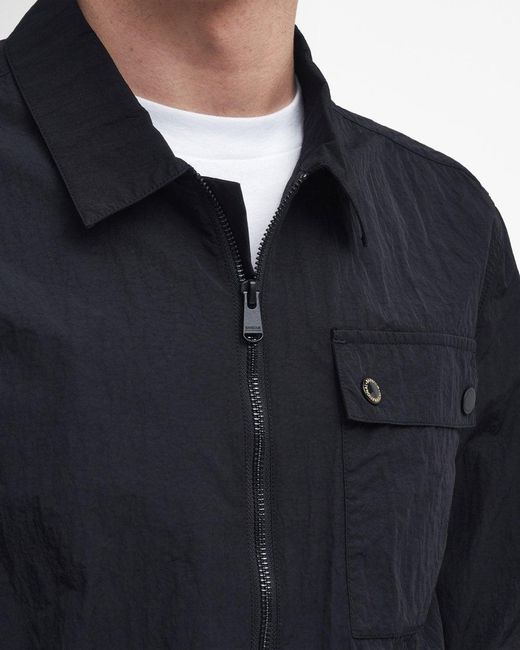 Barbour Blue Inline Overshirt , Size: L for men