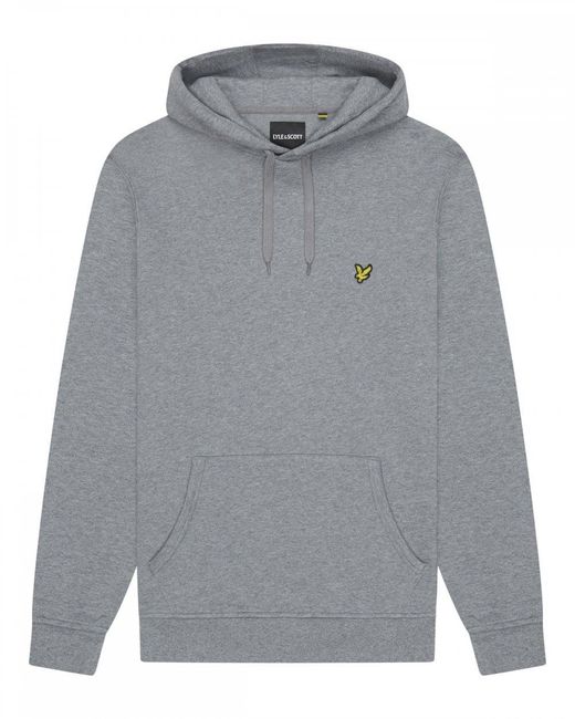 Lyle & Scott Gray Pull Over Hoody for men