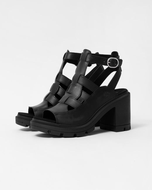 Timberland Black Allington Heights Heeled Fisherman Sandals